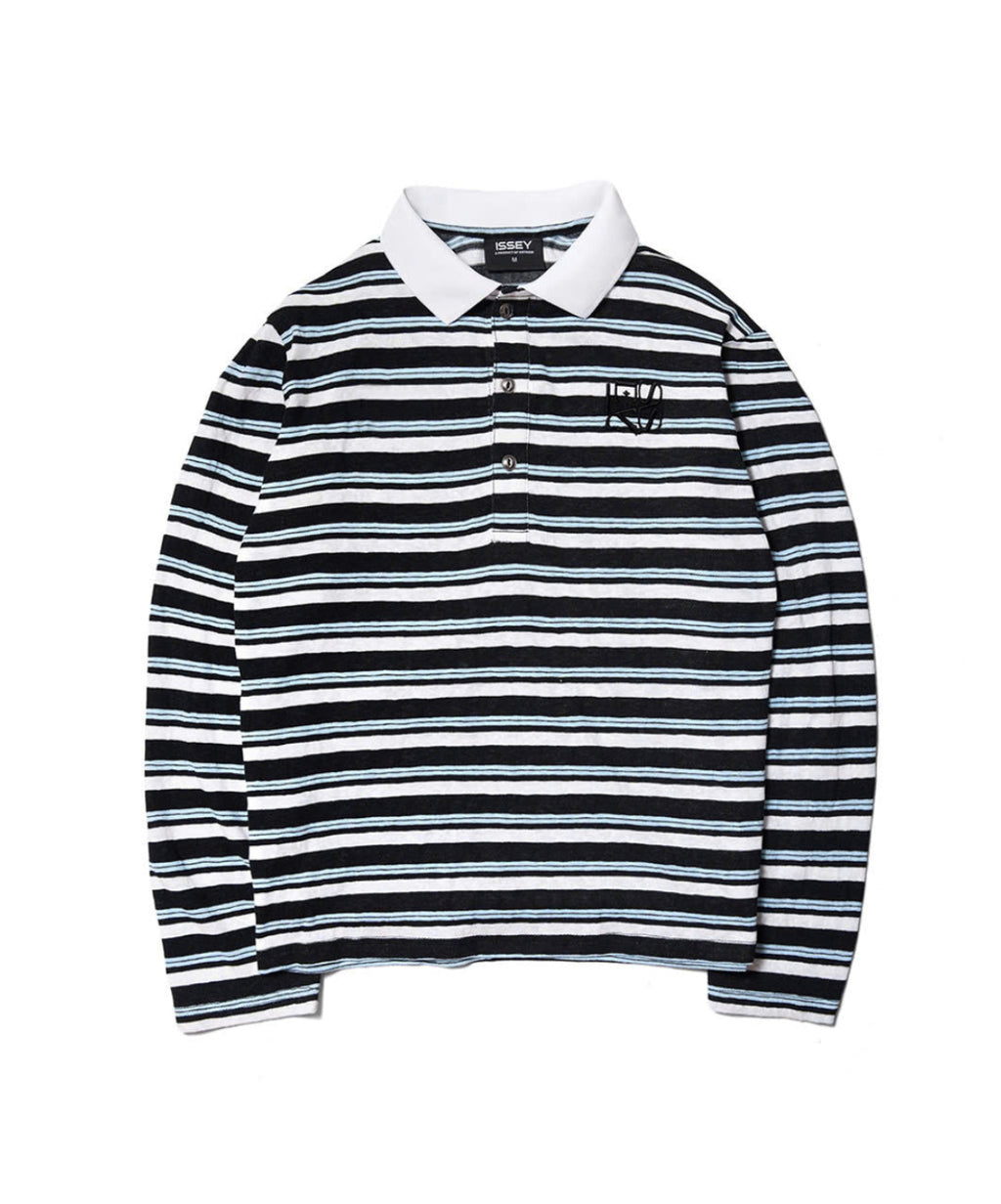 CURRENT STRIPE POLO LS