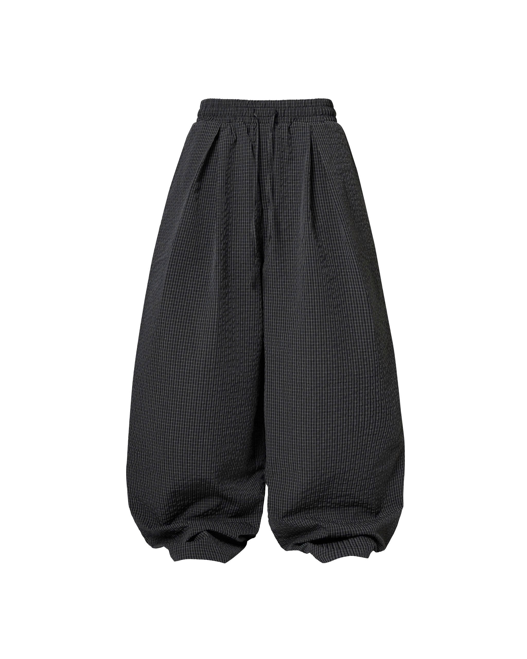 GRID WIDE PANTS