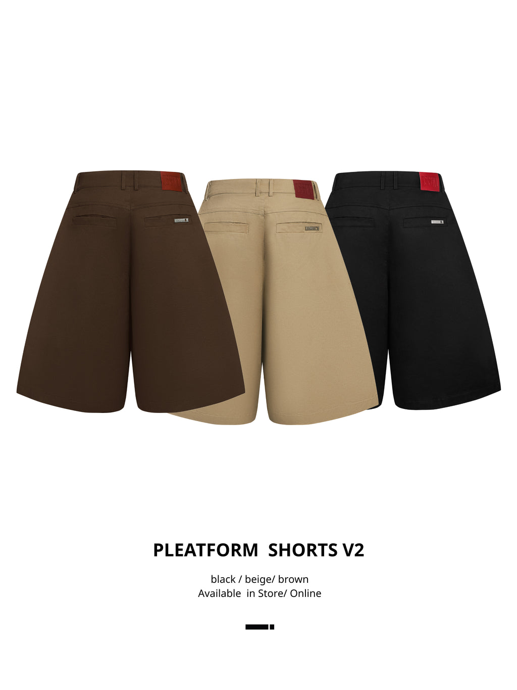 PLEATFORM SHORTS V2
