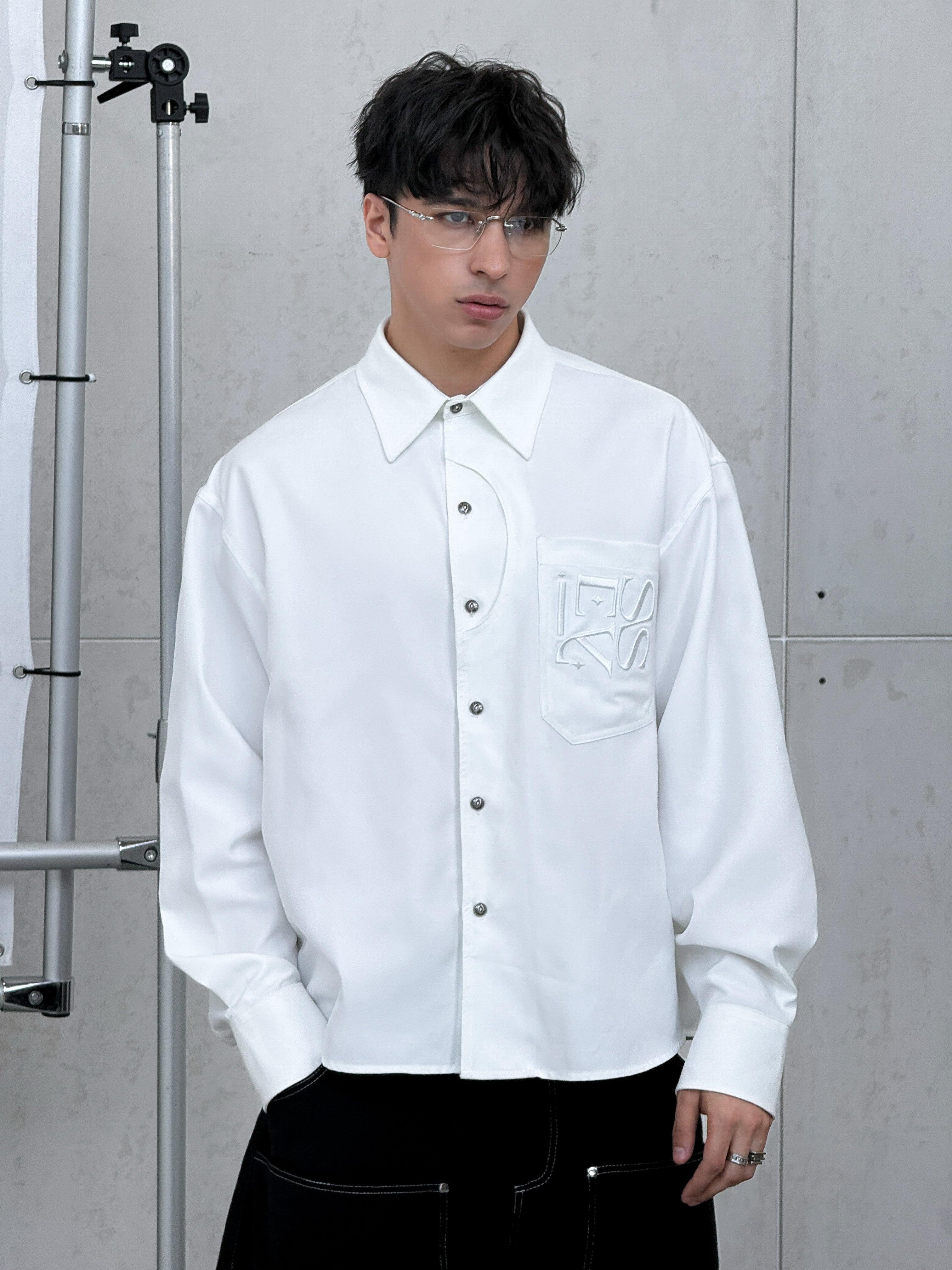 SIGNATURE MARK SHIRT - WHITE