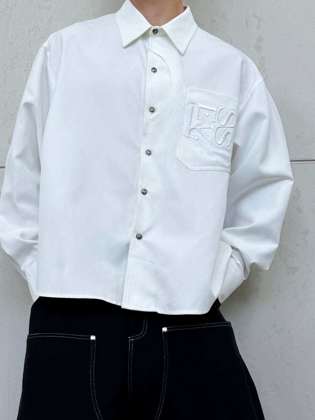 SIGNATURE MARK SHIRT - WHITE