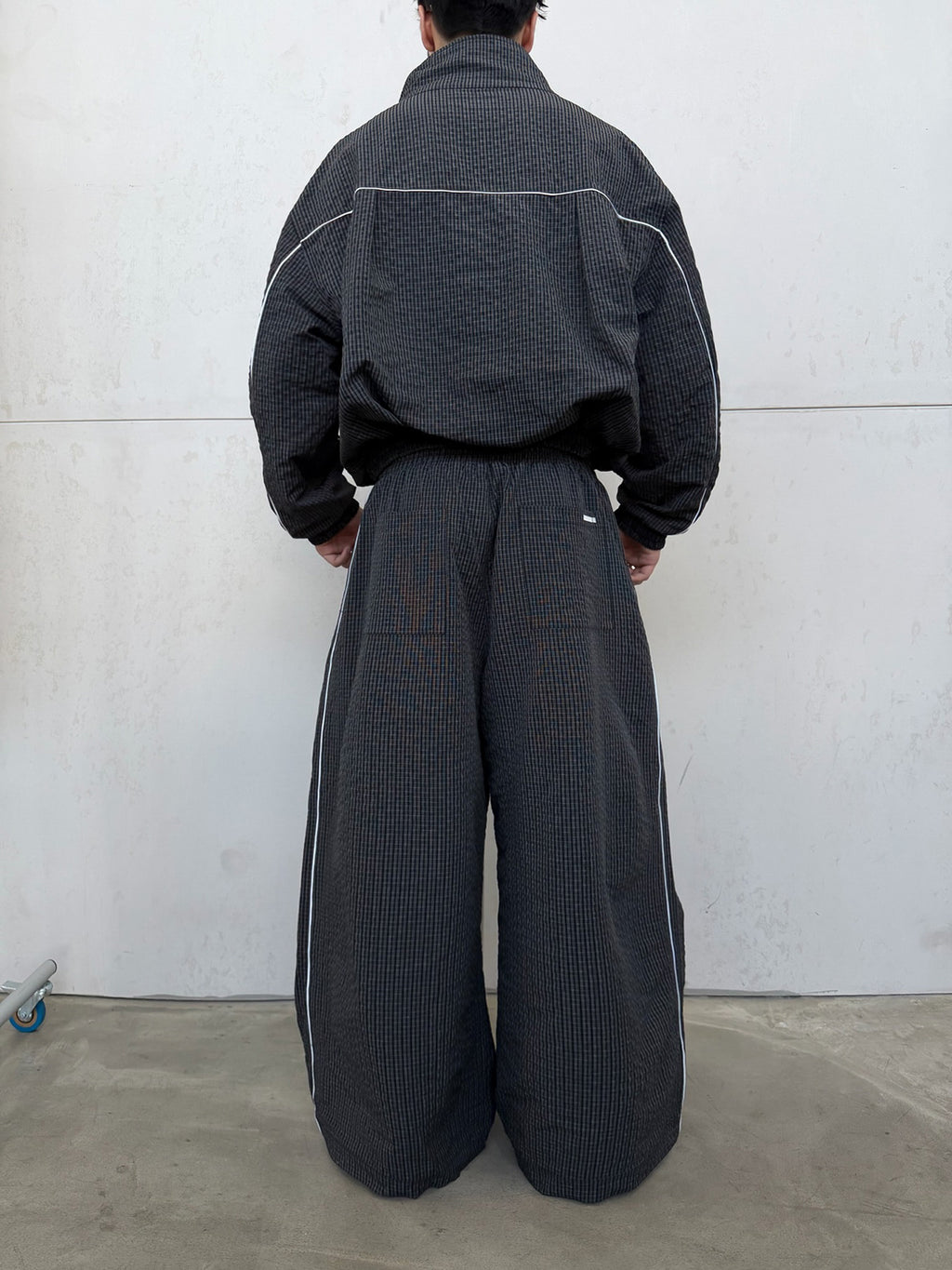 GRID WIDE PANTS