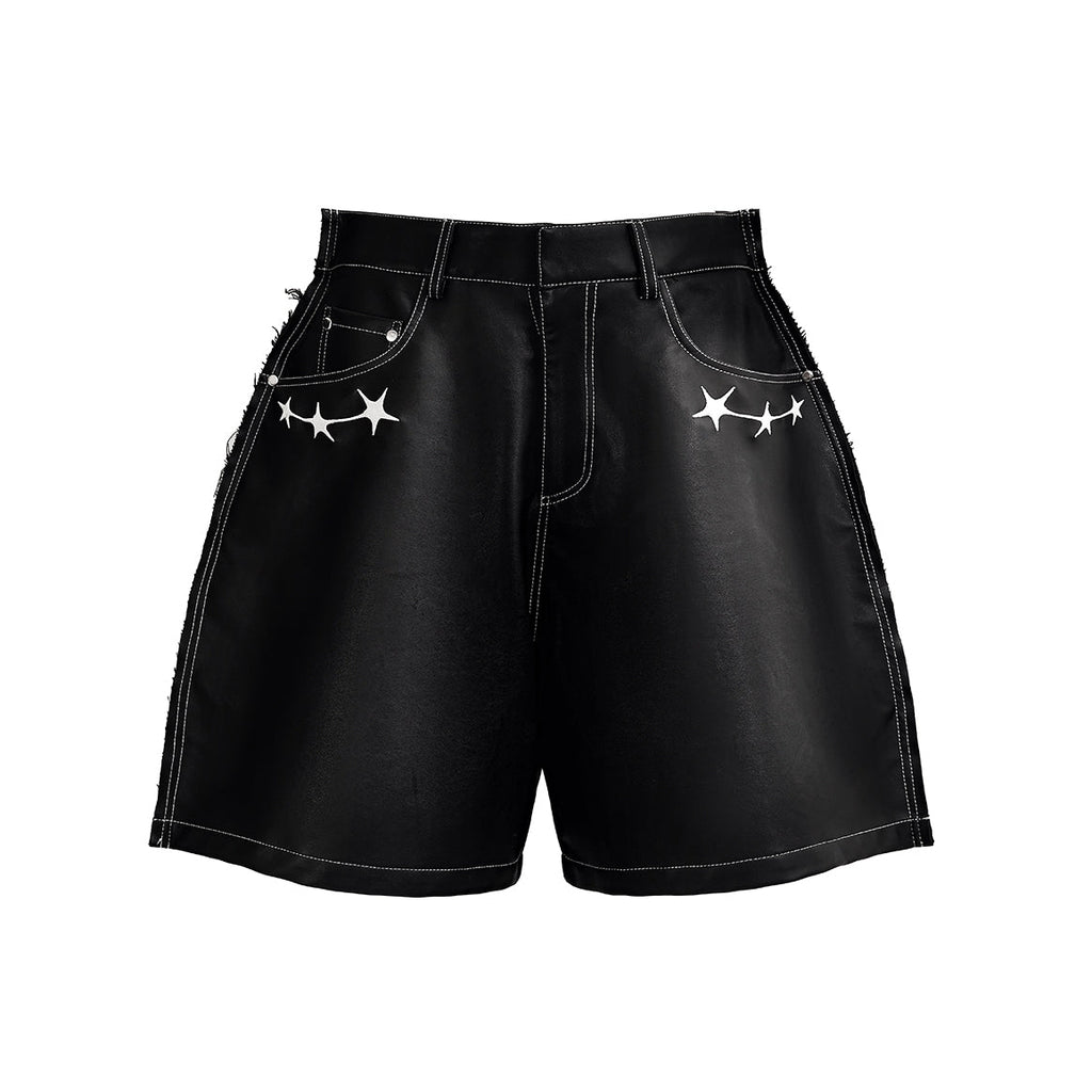 ISSEY LEATHER SHORTS