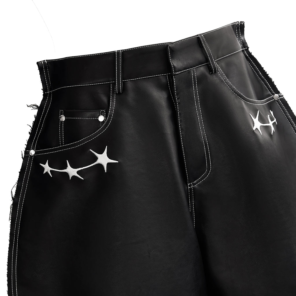 ISSEY LEATHER SHORTS